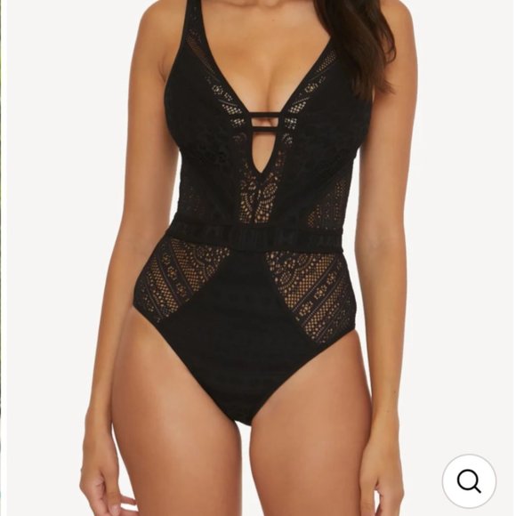 Becca colour play crochet swimsuit size xs - Picture 1 of 8